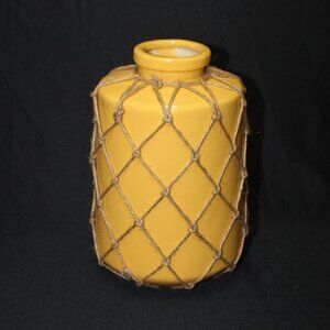 Yellow IMAX Jute Table Vase